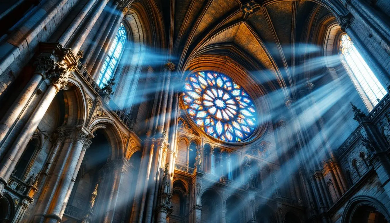 Editorial photograph representing the concept of gothic architecture