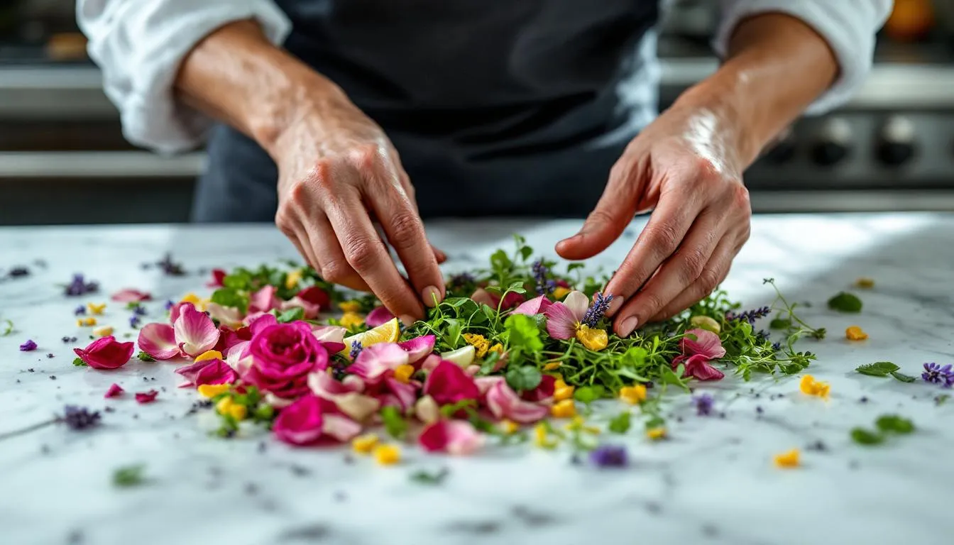 Editorial photograph representing the concept of gourmet cooking