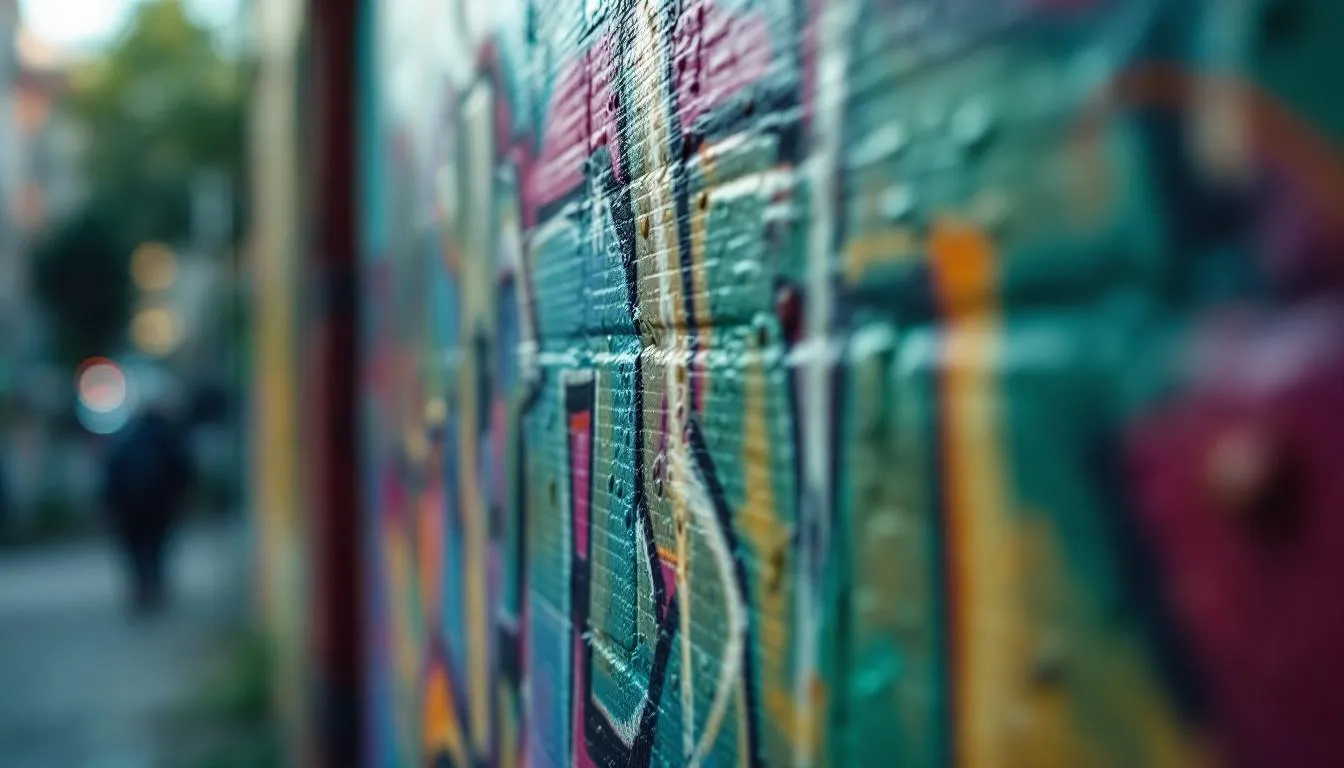 Editorial photograph representing the concept of graffiti art