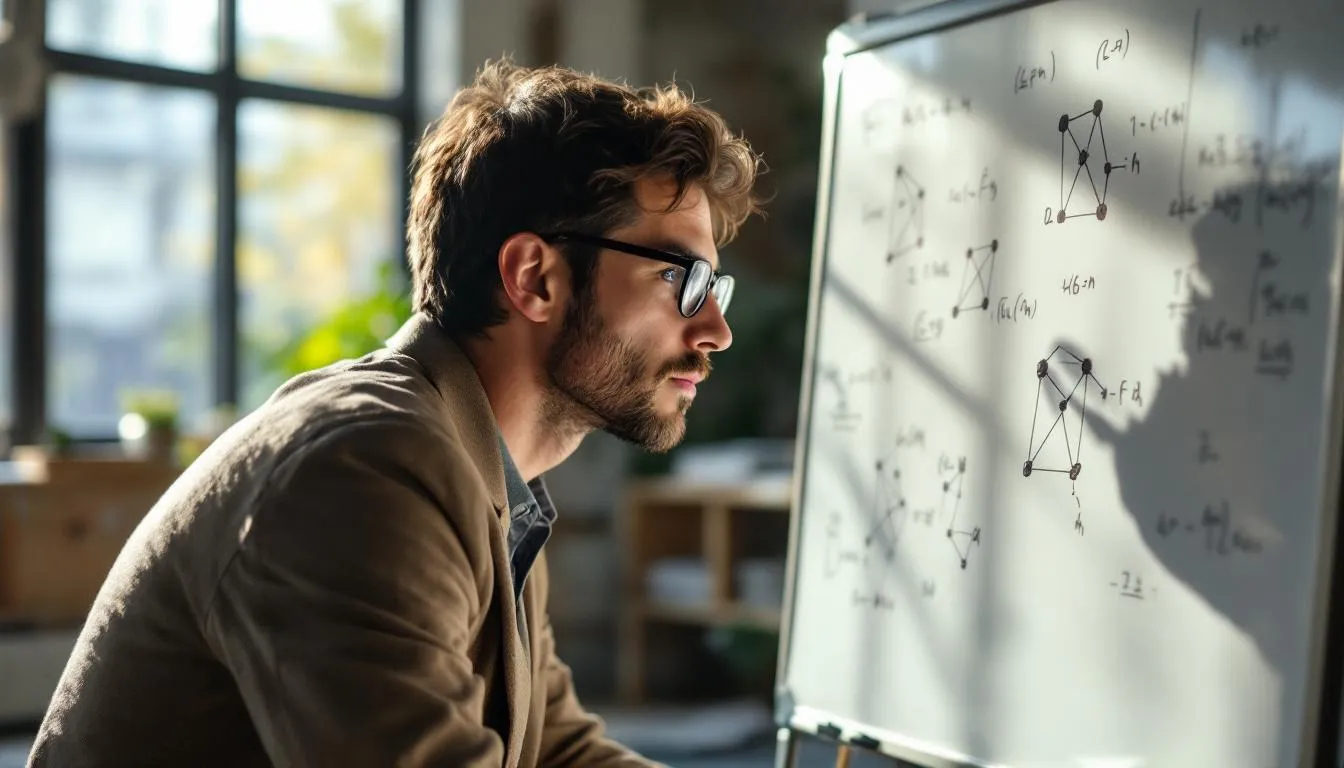 Editorial photograph representing the concept of graph theory