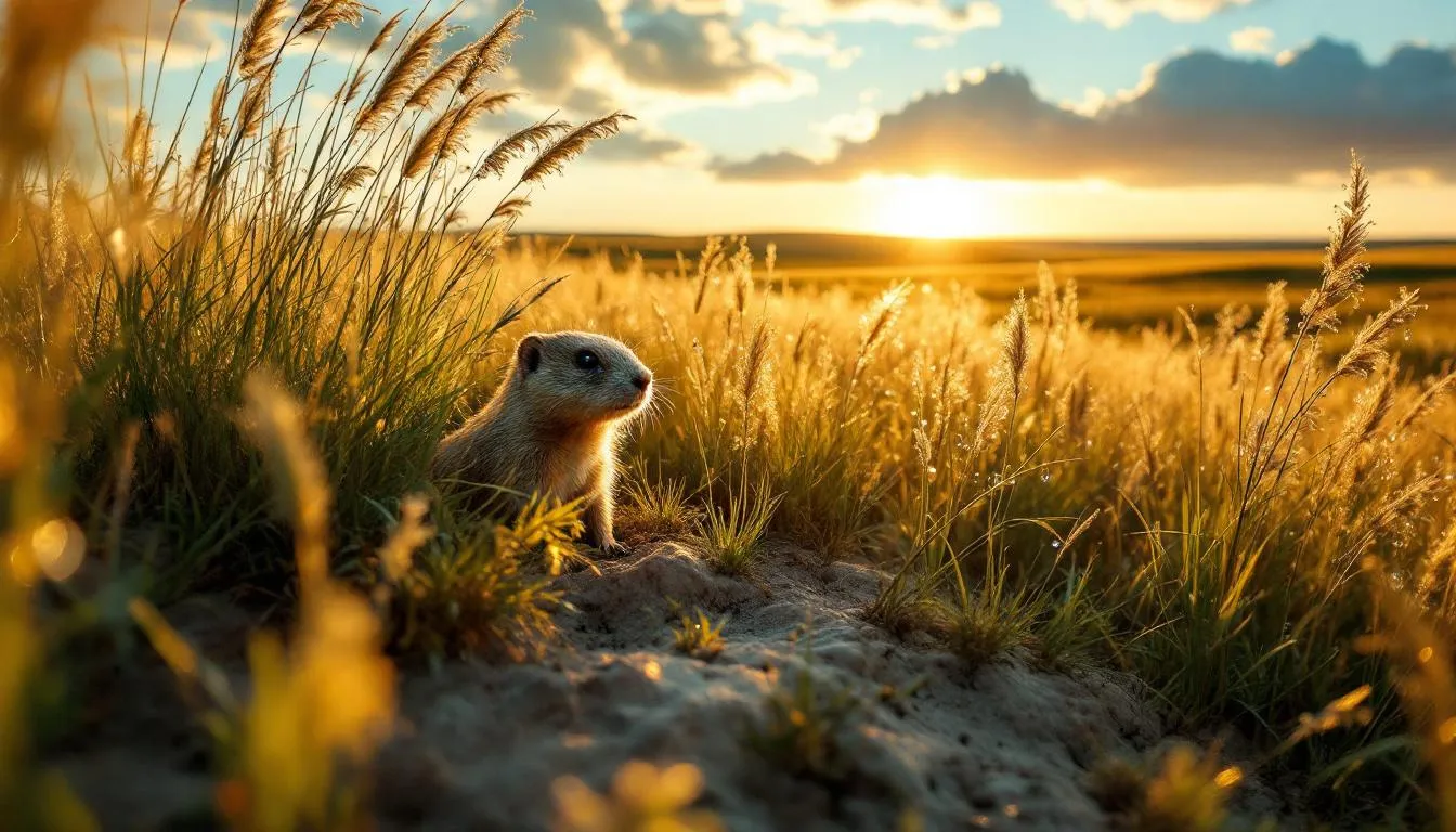 Editorial photograph representing the concept of grassland ecology
