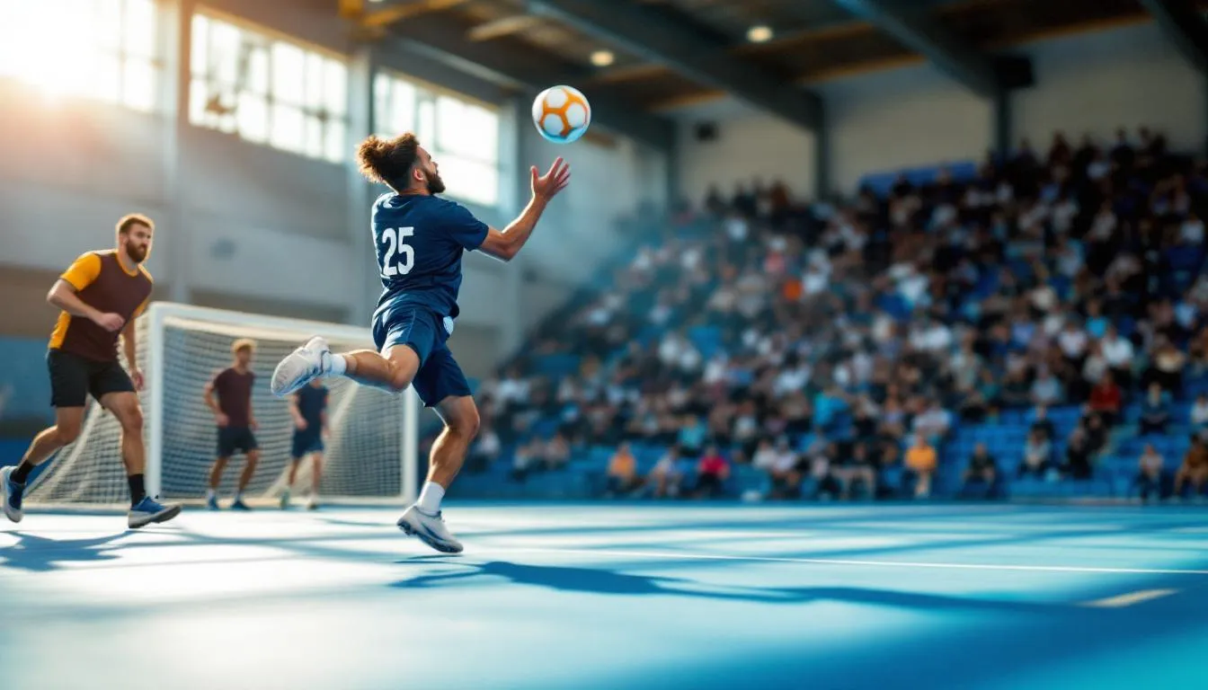 Editorial photograph representing the concept of handball