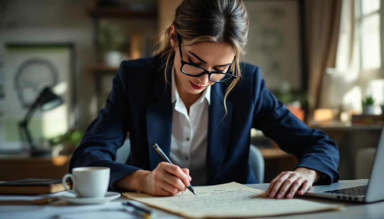 Editorial photograph representing the concept of handwriting analysis