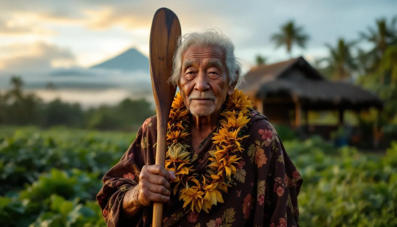 Editorial photograph representing the concept of hawaiian history