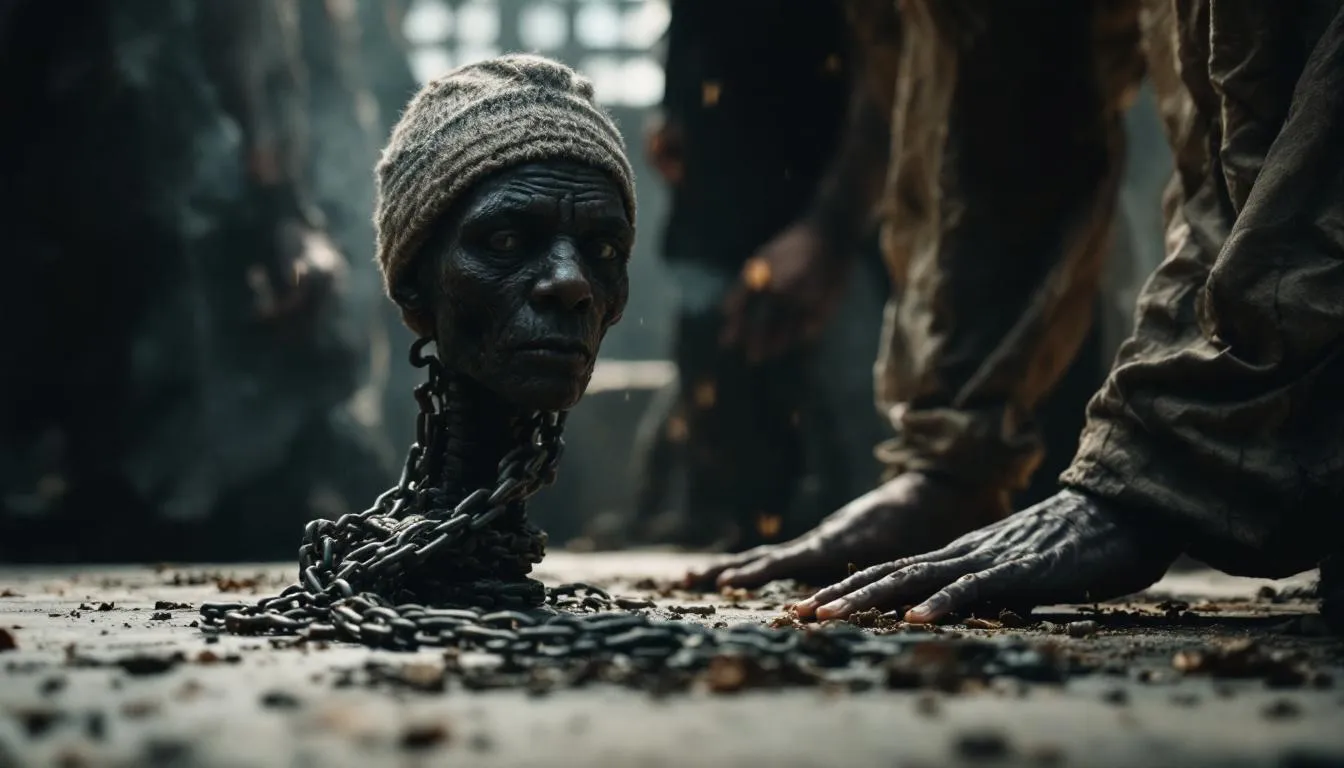 Editorial photograph representing the concept of historical slavery