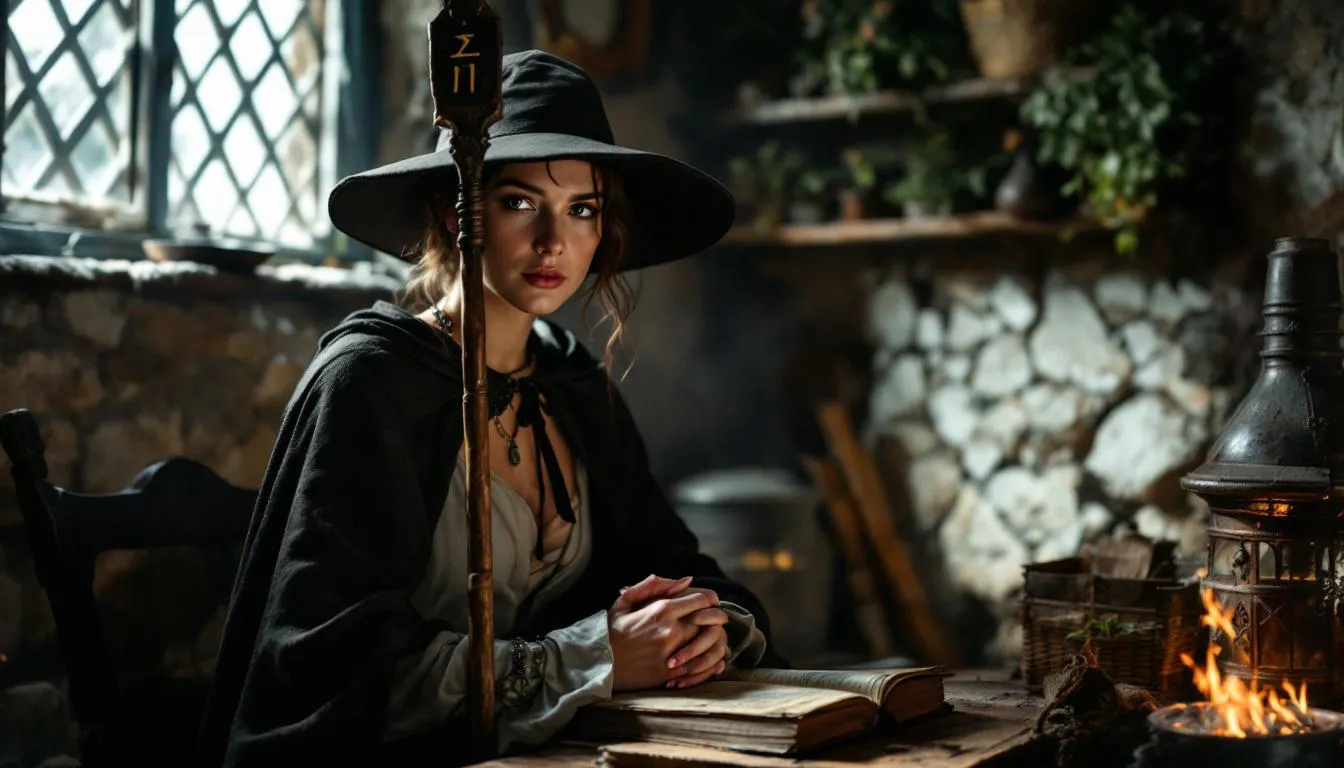 Editorial photograph representing the concept of historical witchcraft