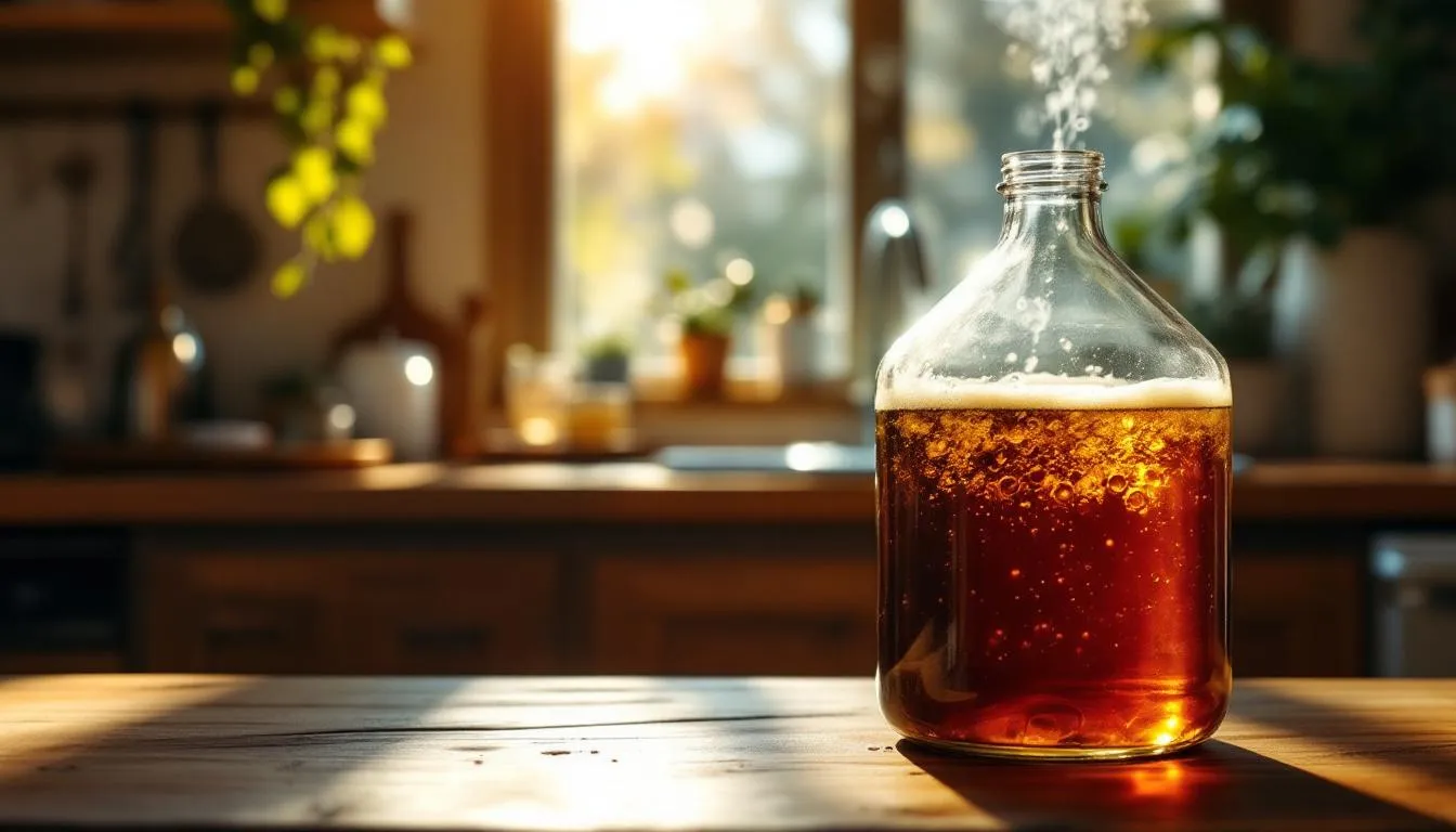 Editorial photograph representing the concept of home brewing