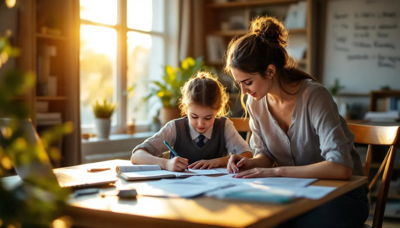 Editorial photograph representing the concept of home education