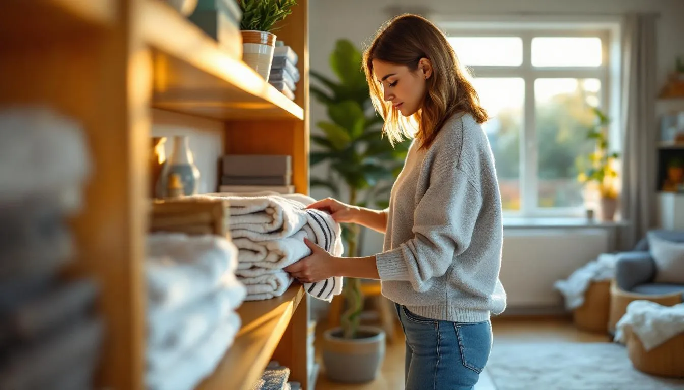 Editorial photograph representing the concept of home organization