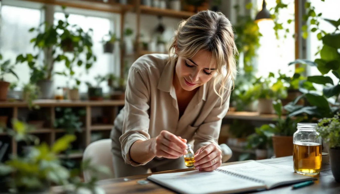Editorial photograph representing the concept of homeopathy