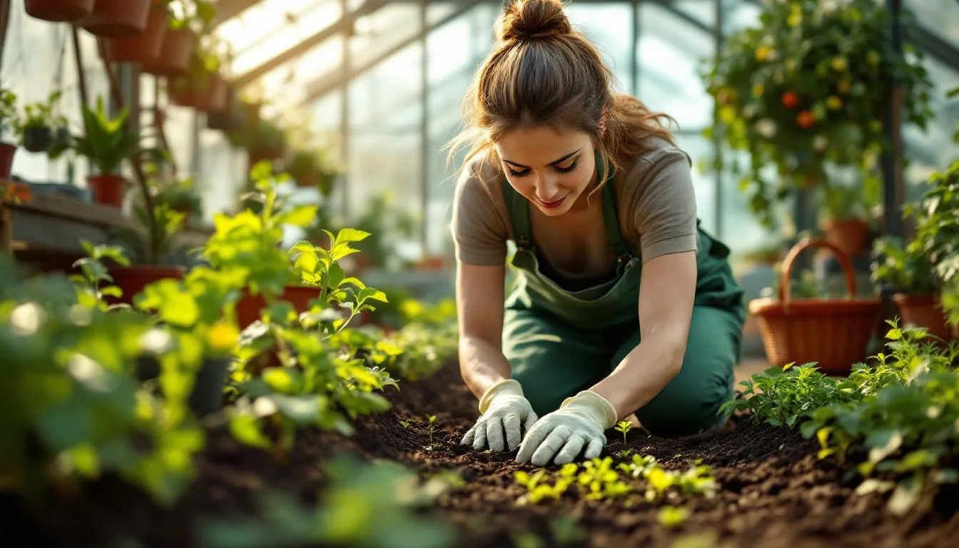 Editorial photograph representing the concept of horticulture
