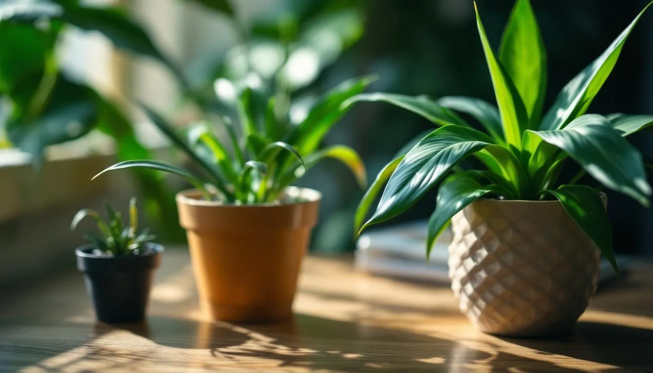 Editorial photograph representing the concept of houseplants