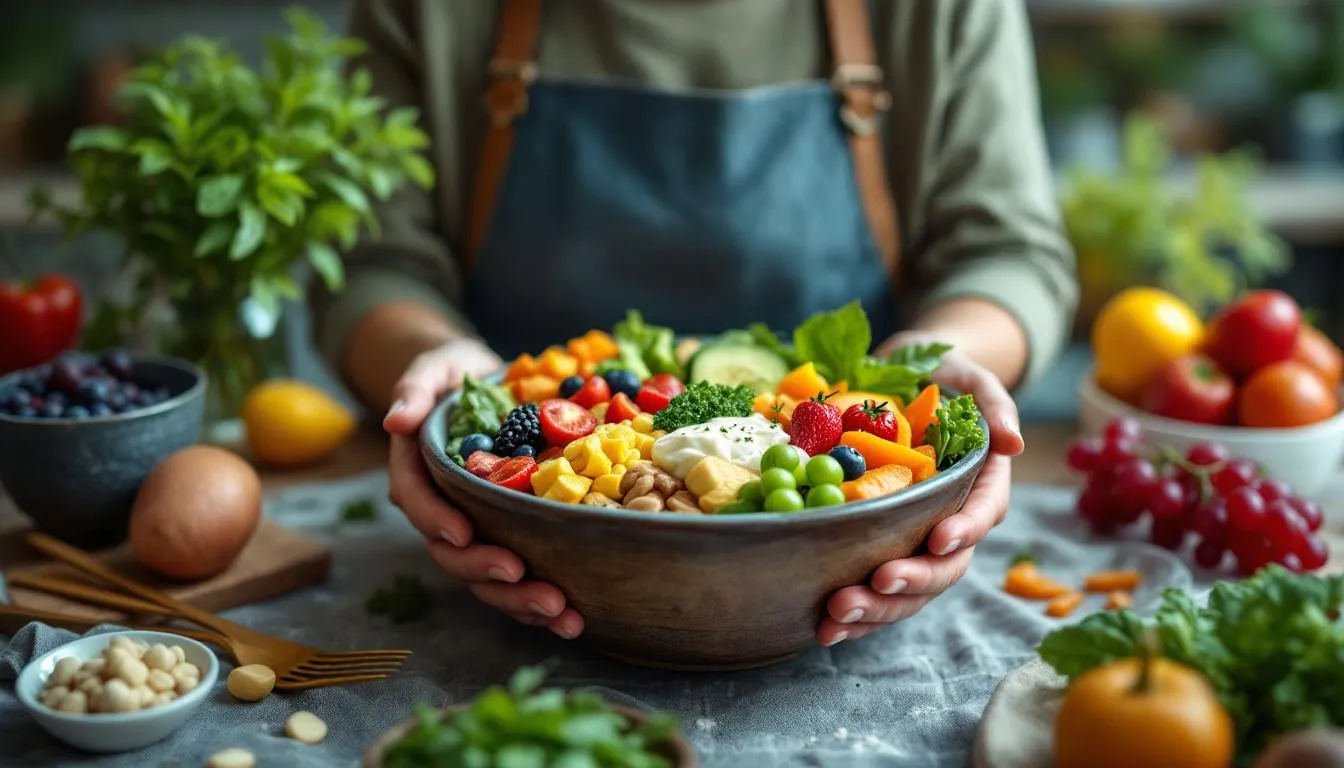 Editorial photograph representing the concept of human nutrition