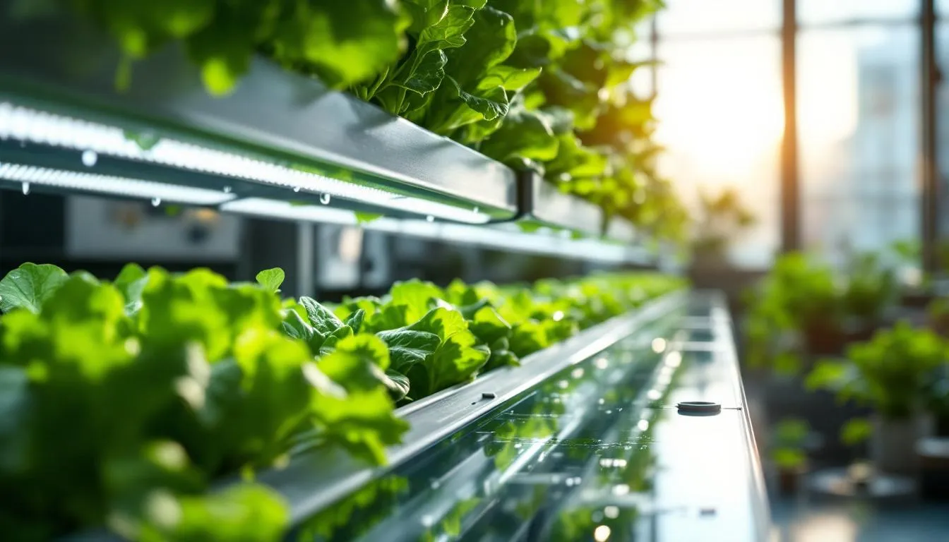 Editorial photograph representing the concept of hydroponics