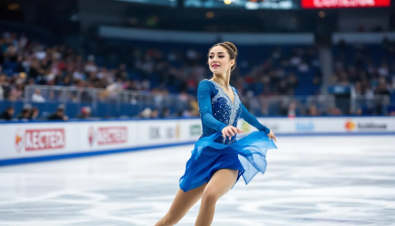 Editorial photograph representing the concept of ice skating