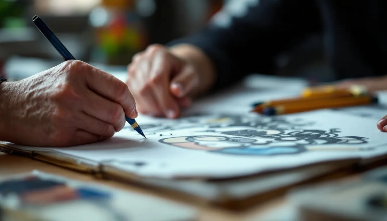 Editorial photograph representing the concept of illustration