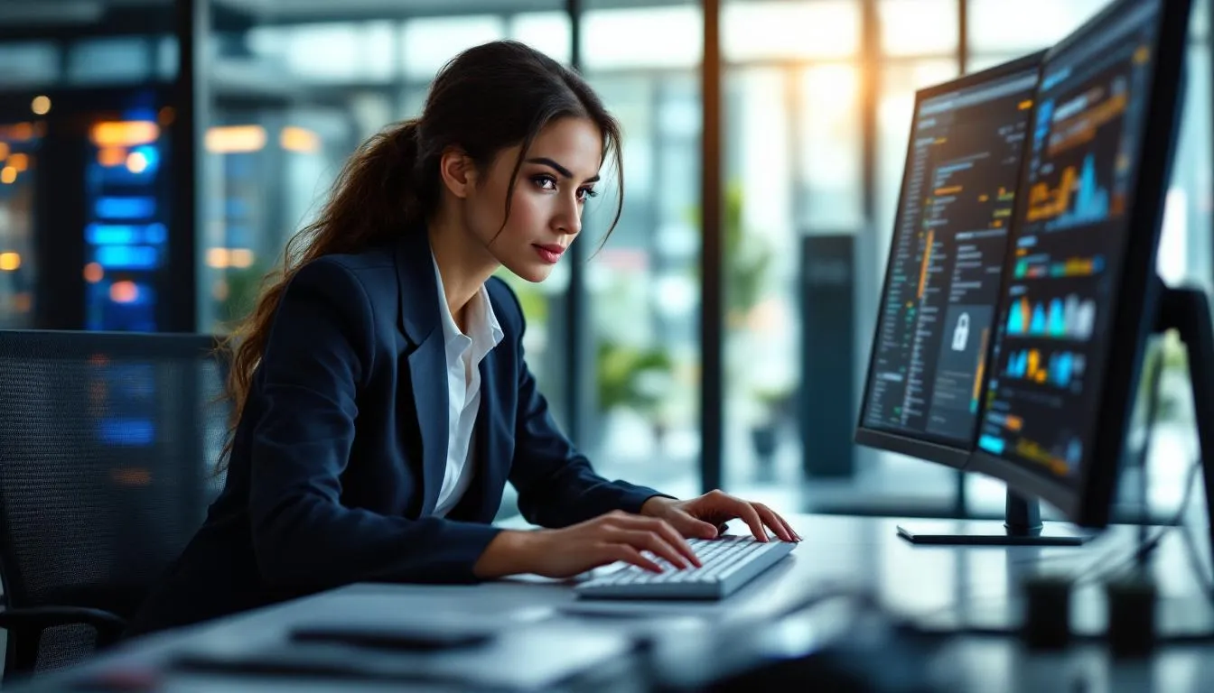 Editorial photograph representing the concept of information security