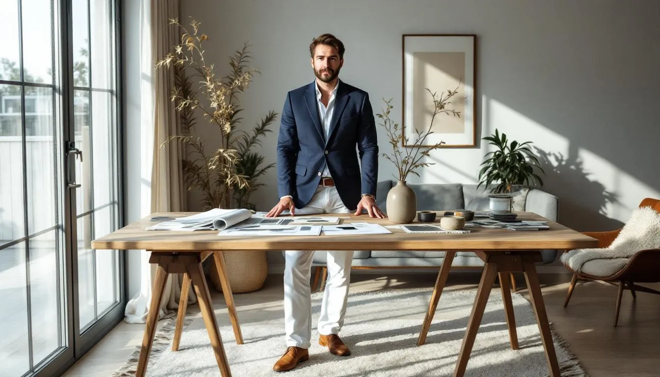 Editorial photograph representing the concept of interior design