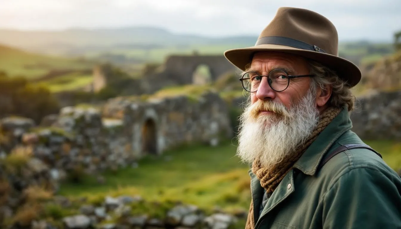 Editorial photograph representing the concept of irish history