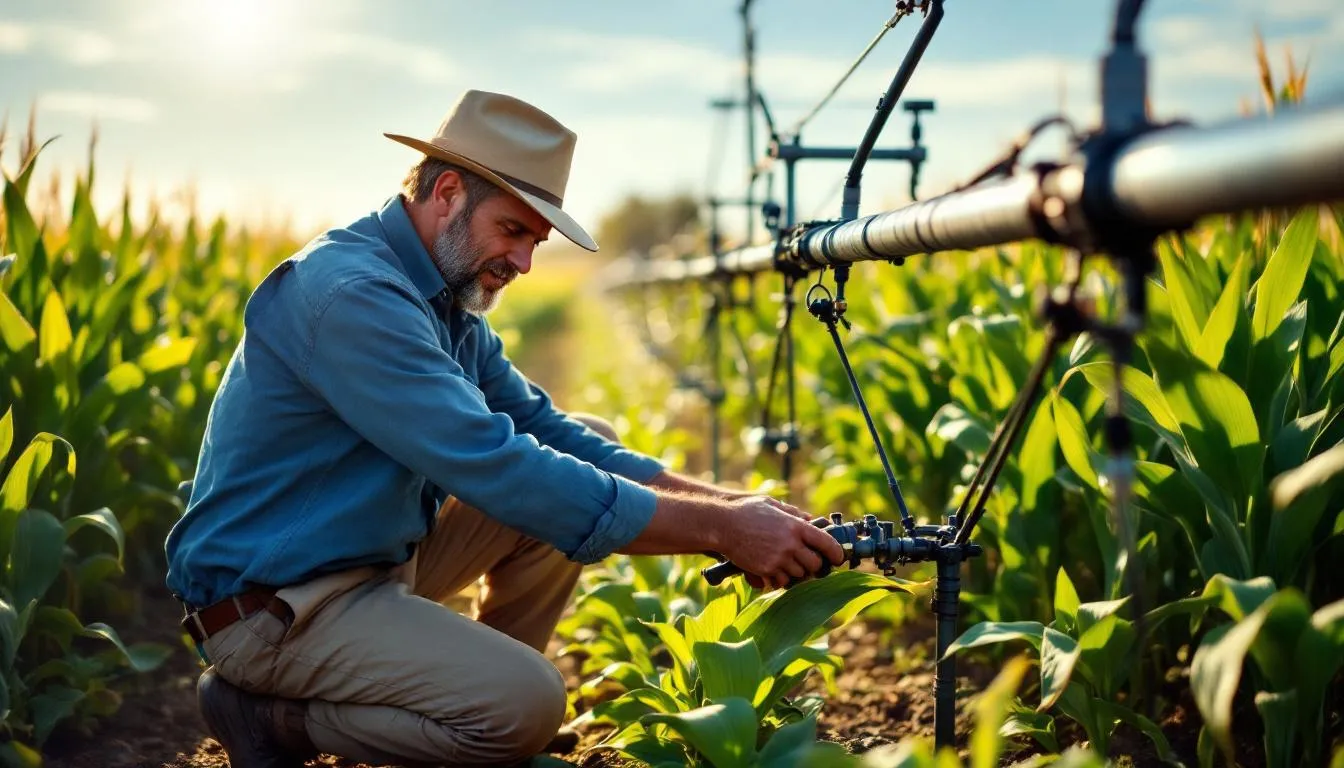 Editorial photograph representing the concept of irrigation