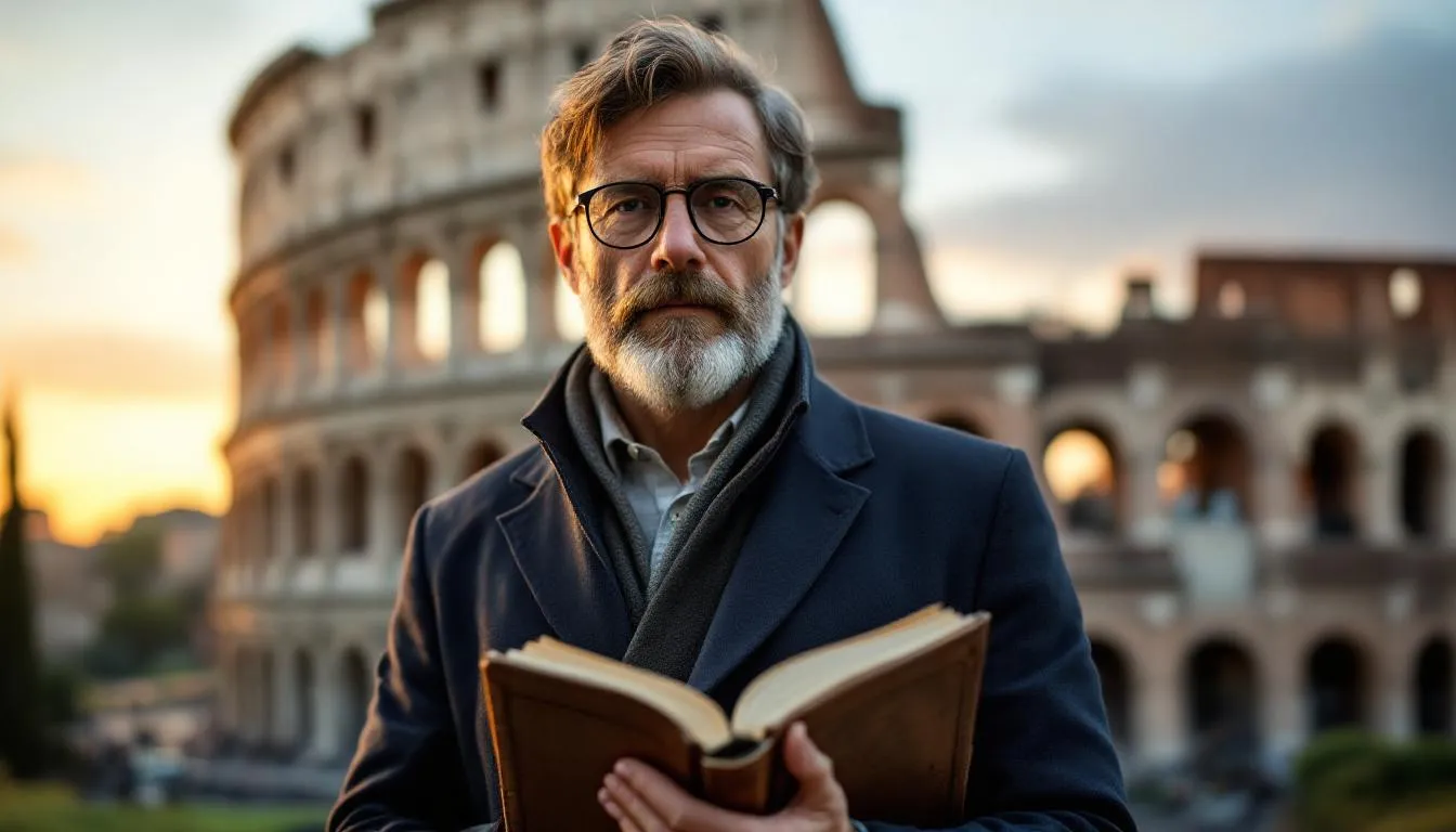 Editorial photograph representing the concept of italian history