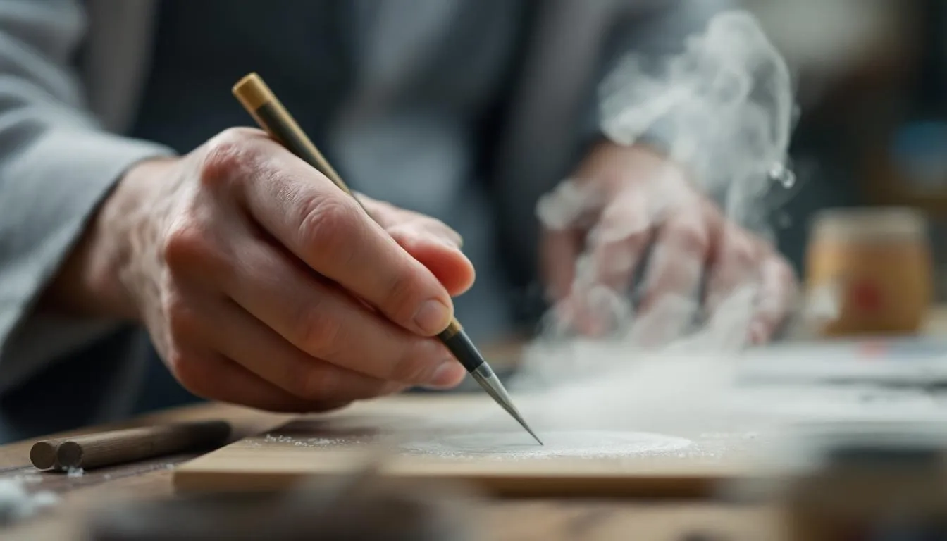 Editorial photograph representing the concept of japanese art