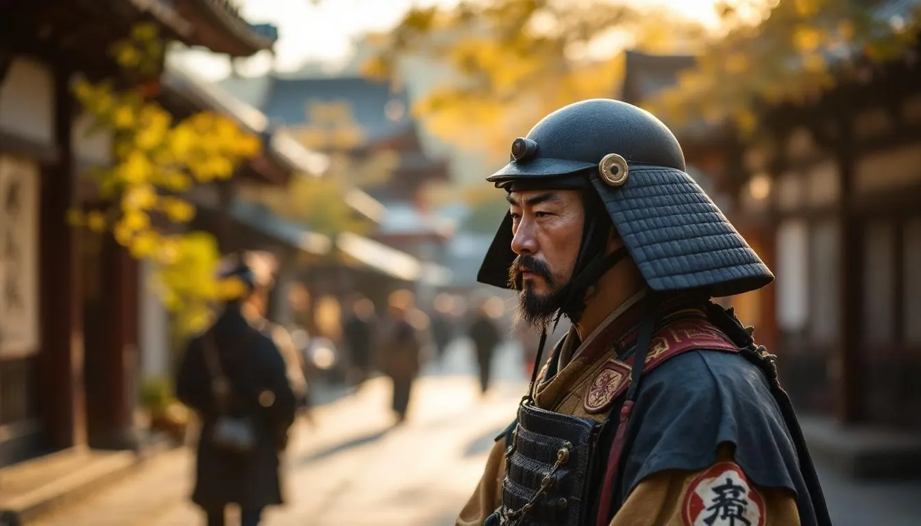 Editorial photograph representing the concept of japanese history