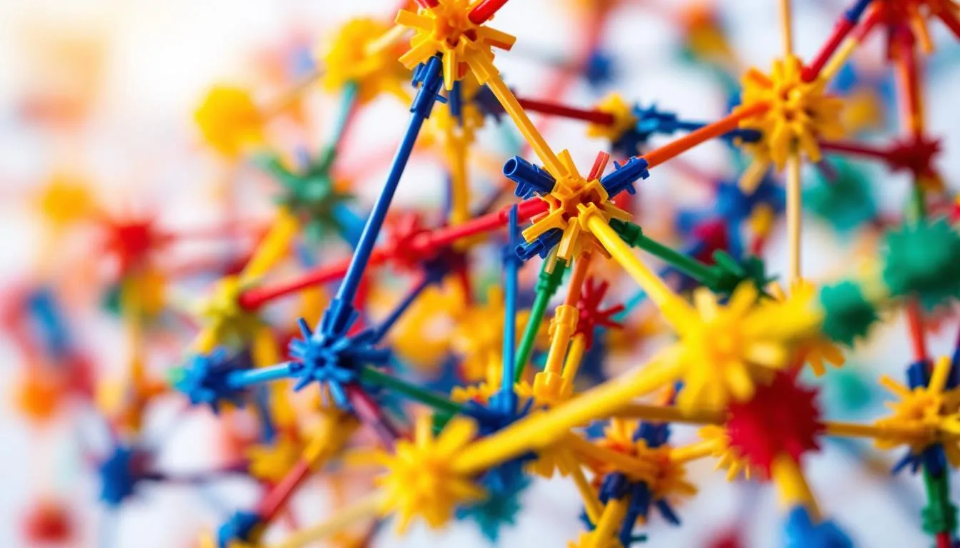 Editorial photograph representing the concept of k'nex
