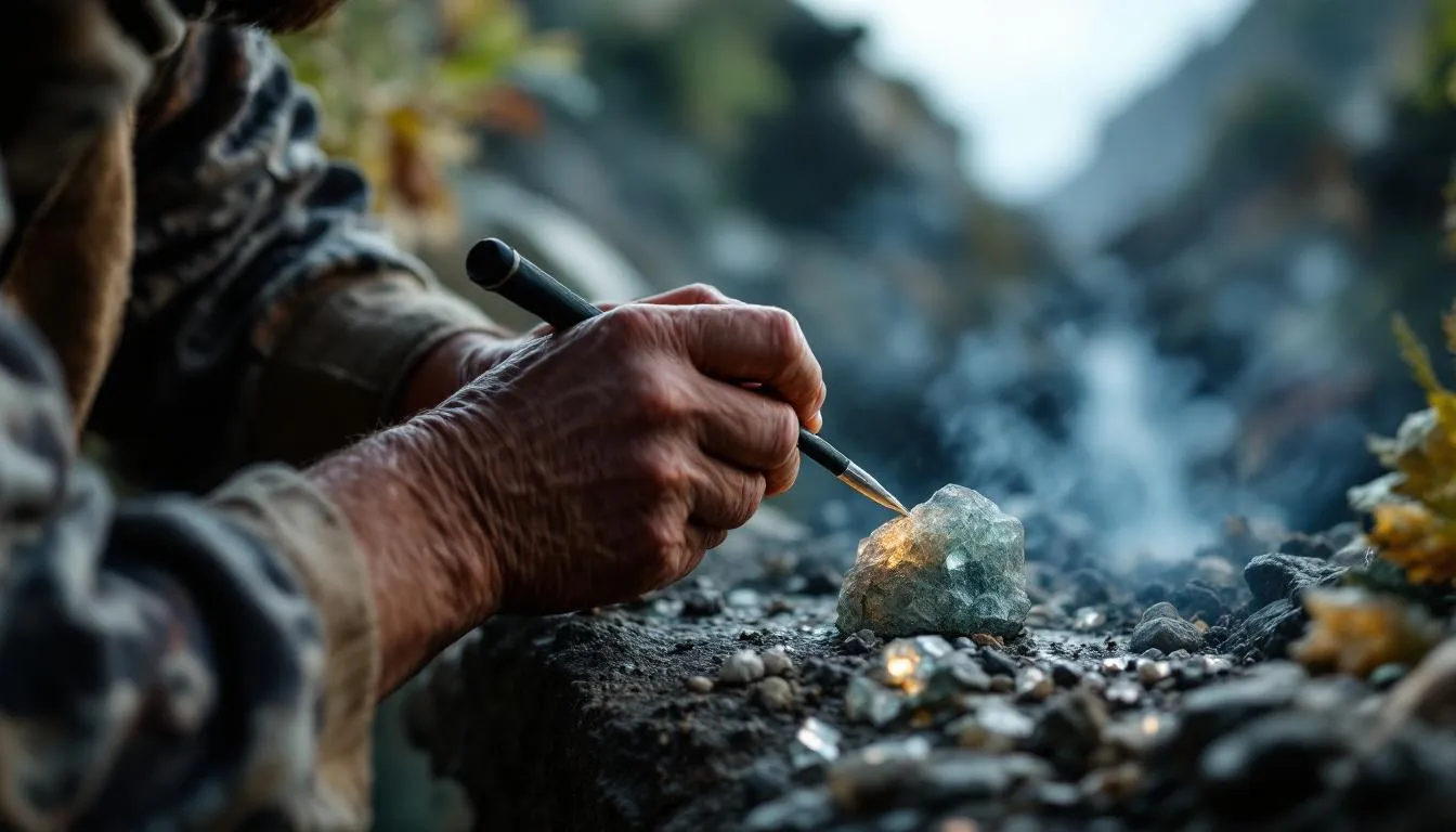 Editorial photograph representing the concept of lapidary
