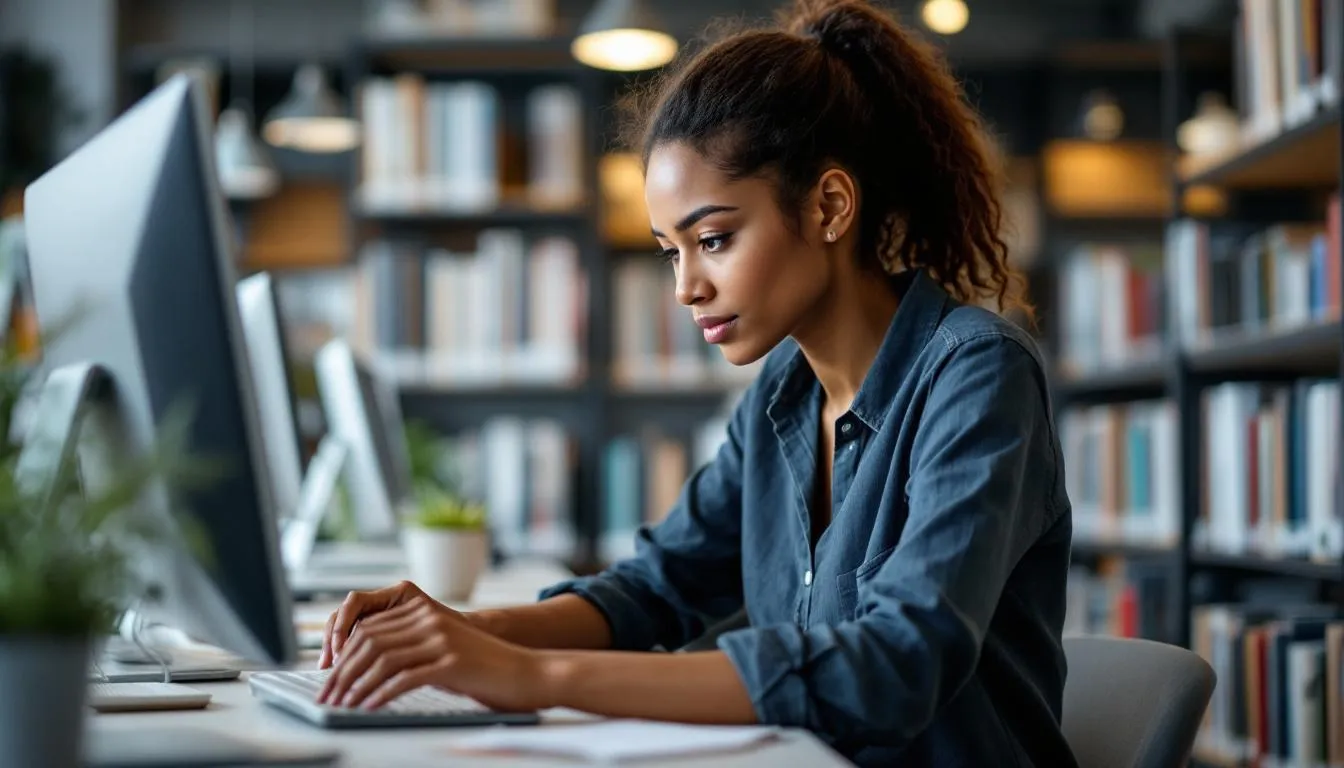 Editorial photograph representing the concept of library science