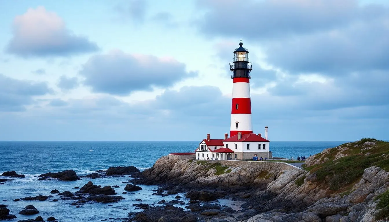 Editorial photograph representing the concept of lighthouses