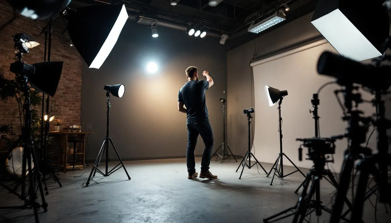 Editorial photograph representing the concept of lighting design