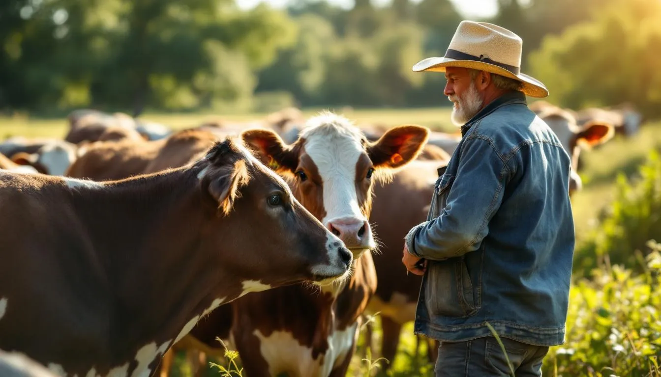 Editorial photograph representing the concept of livestock farming