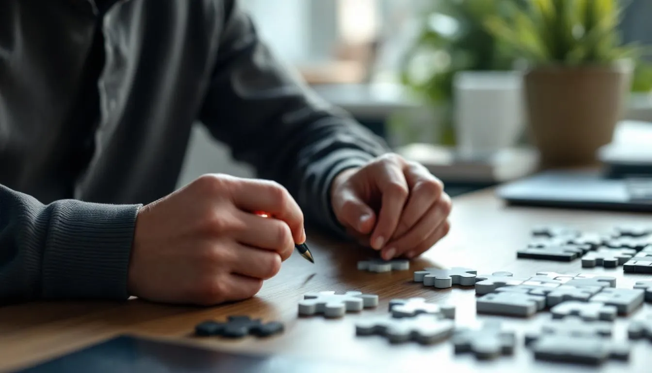 Editorial photograph representing the concept of logic puzzles
