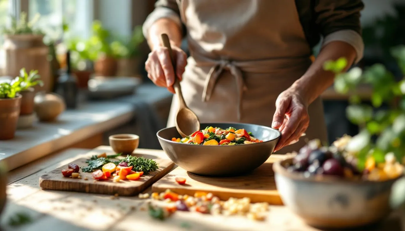 Editorial photograph representing the concept of macrobiotics