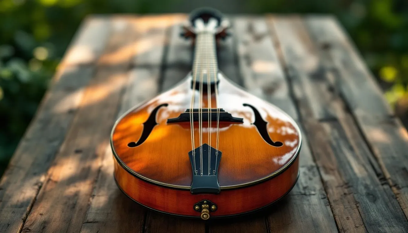 Editorial photograph representing the concept of mandolin