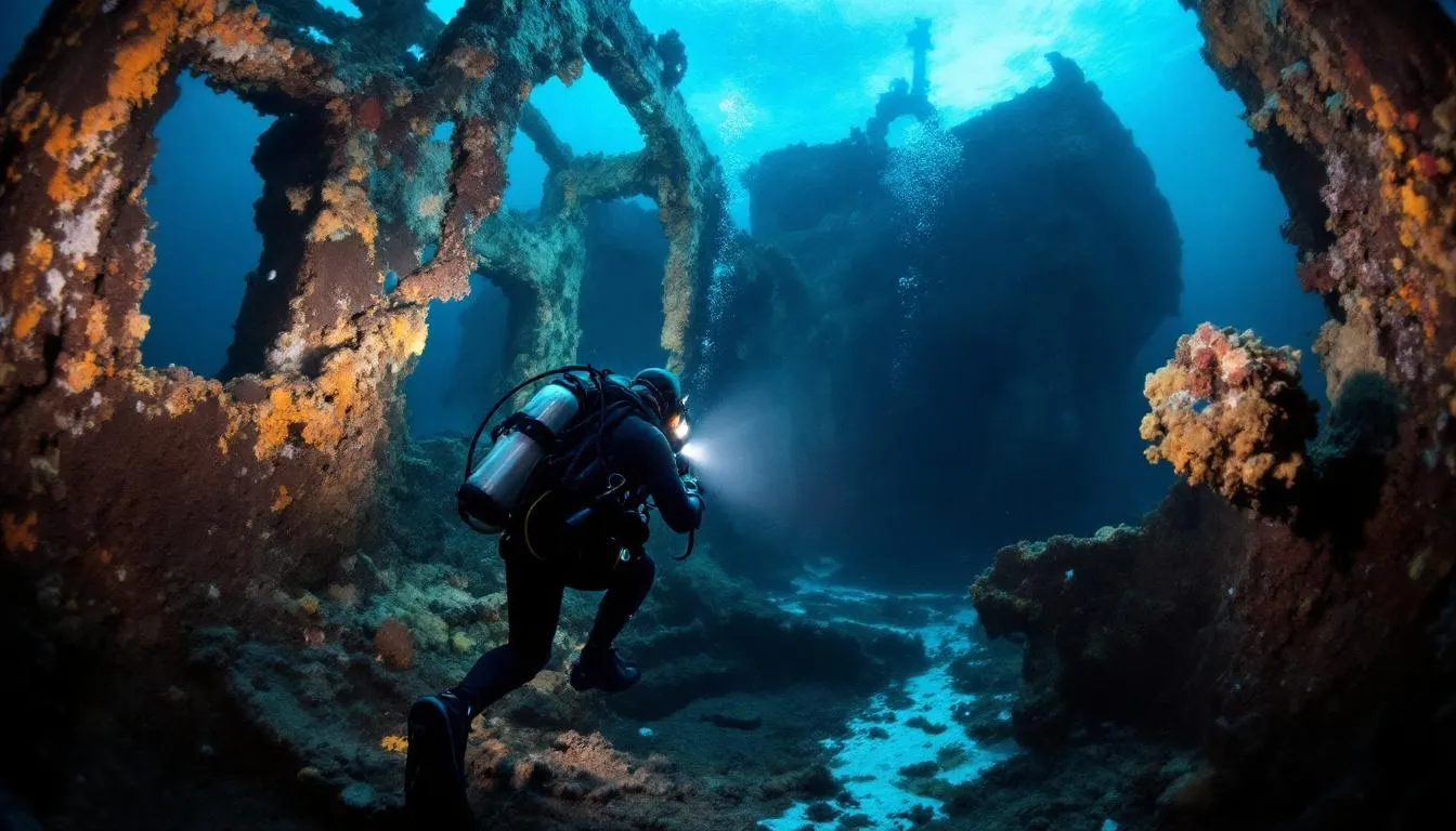 Editorial photograph representing the concept of marine archeology