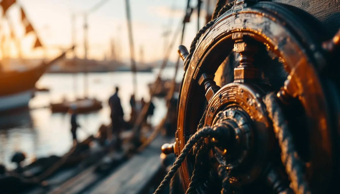 Editorial photograph representing the concept of maritime history