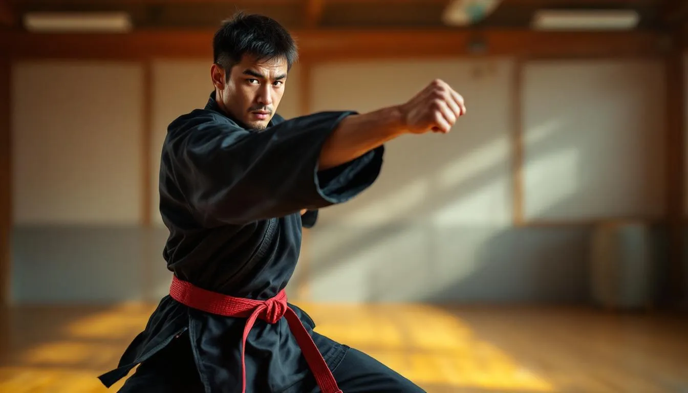 Editorial photograph representing the concept of martial arts