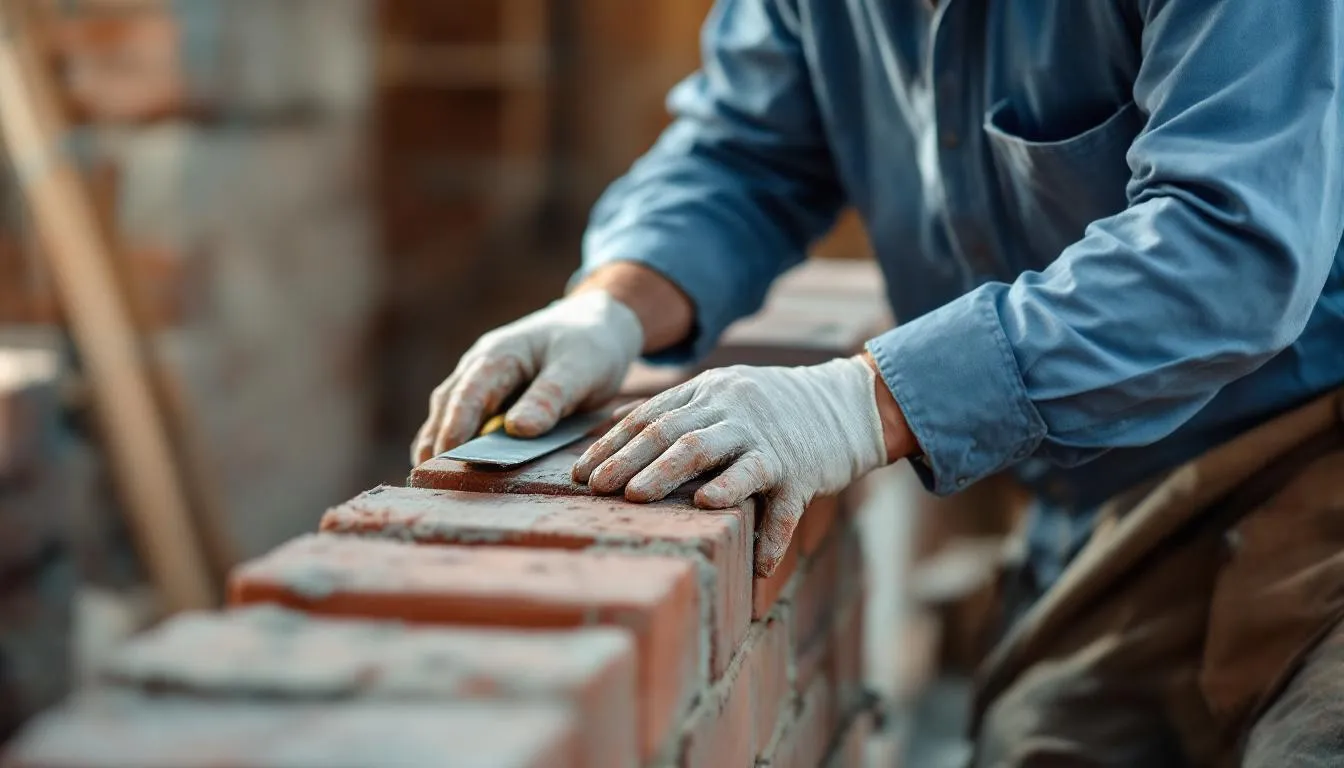 Editorial photograph representing the concept of masonry