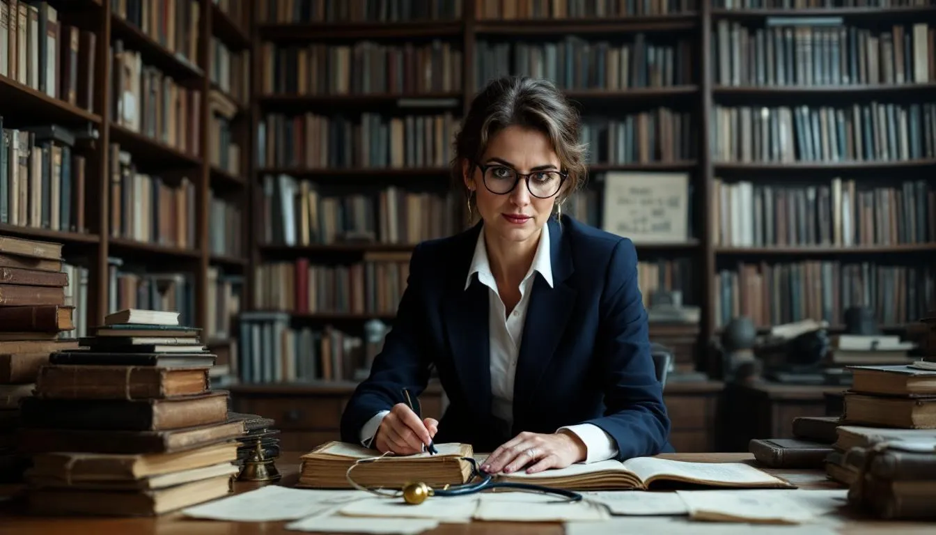 Editorial photograph representing the concept of medical history