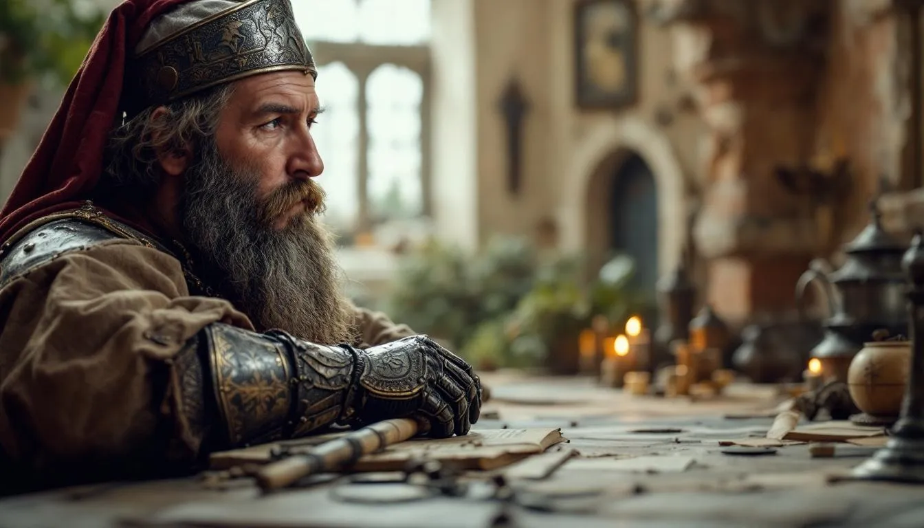 Editorial photograph representing the concept of medieval history