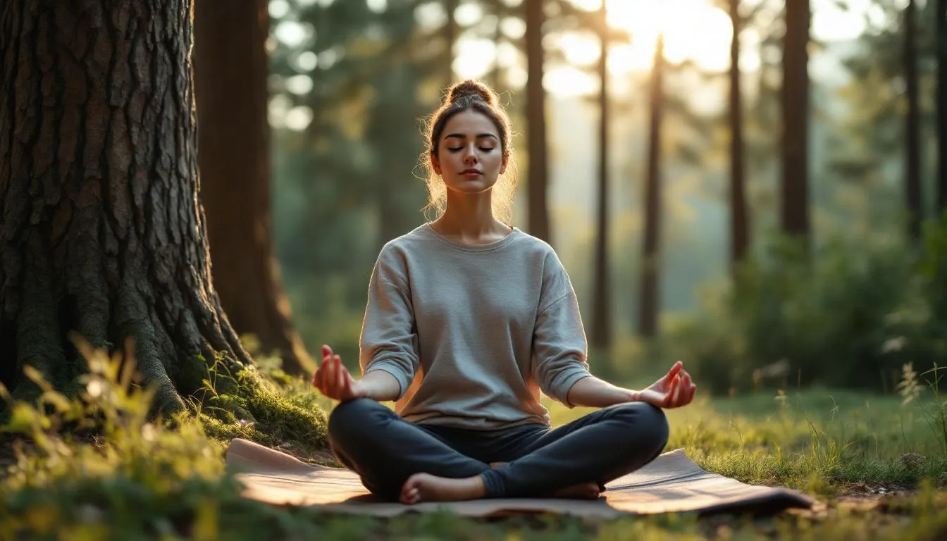Editorial photograph representing the concept of meditation