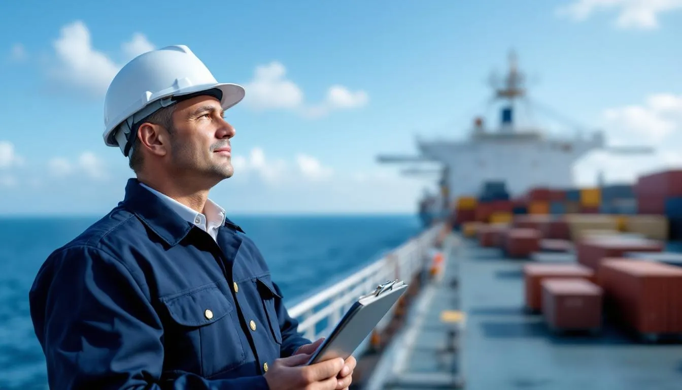 Editorial photograph representing the concept of merchant marine