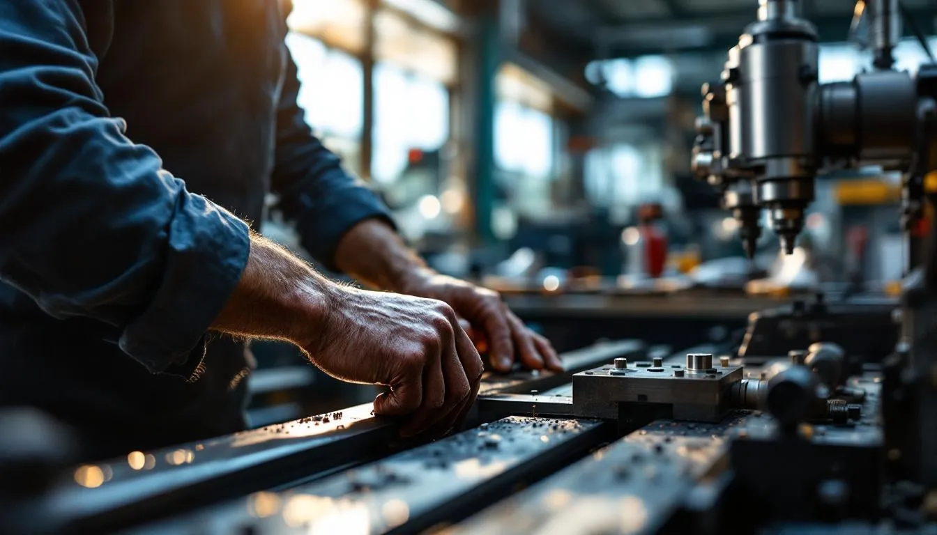 Editorial photograph representing the concept of metalworking