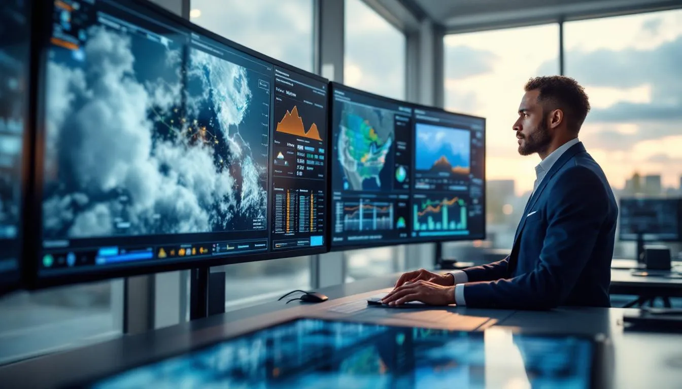 Editorial photograph representing the concept of meteorology