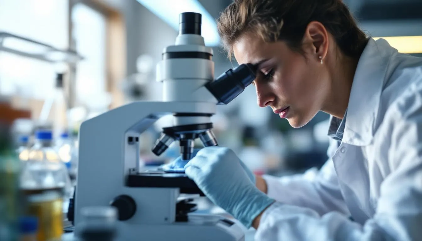 Editorial photograph representing the concept of microscopy