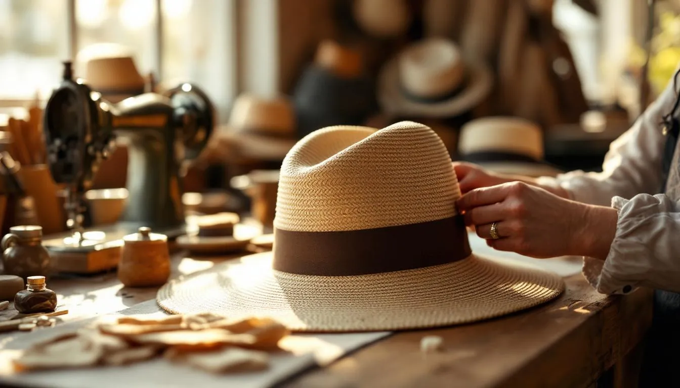 Editorial photograph representing the concept of millinery