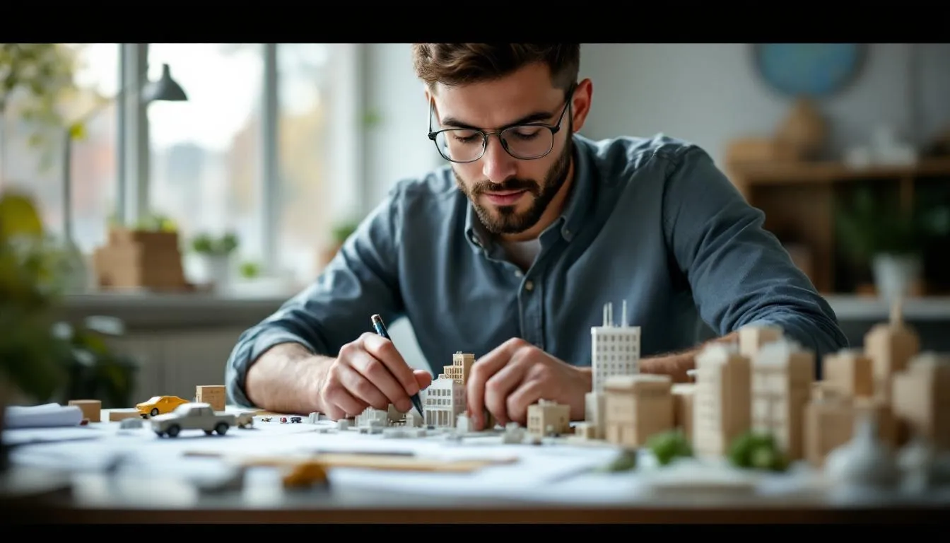 Editorial photograph representing the concept of model building