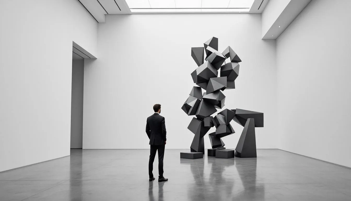 Editorial photograph representing the concept of modern art